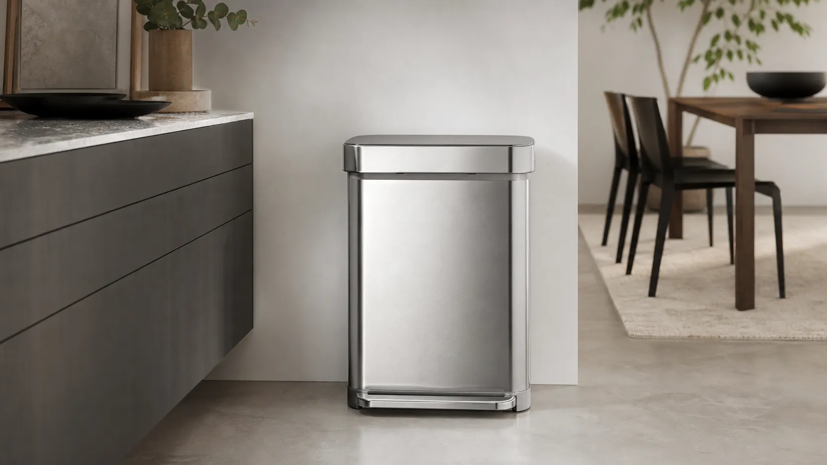 simplehuman 45L Rectangular Trash Can Review 2026